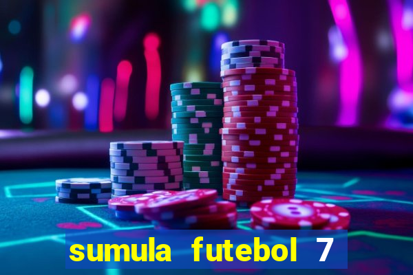 sumula futebol 7 society excel